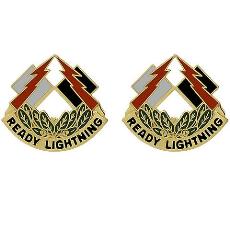 335th Signal Command Unit Crest (Ready Lightning)